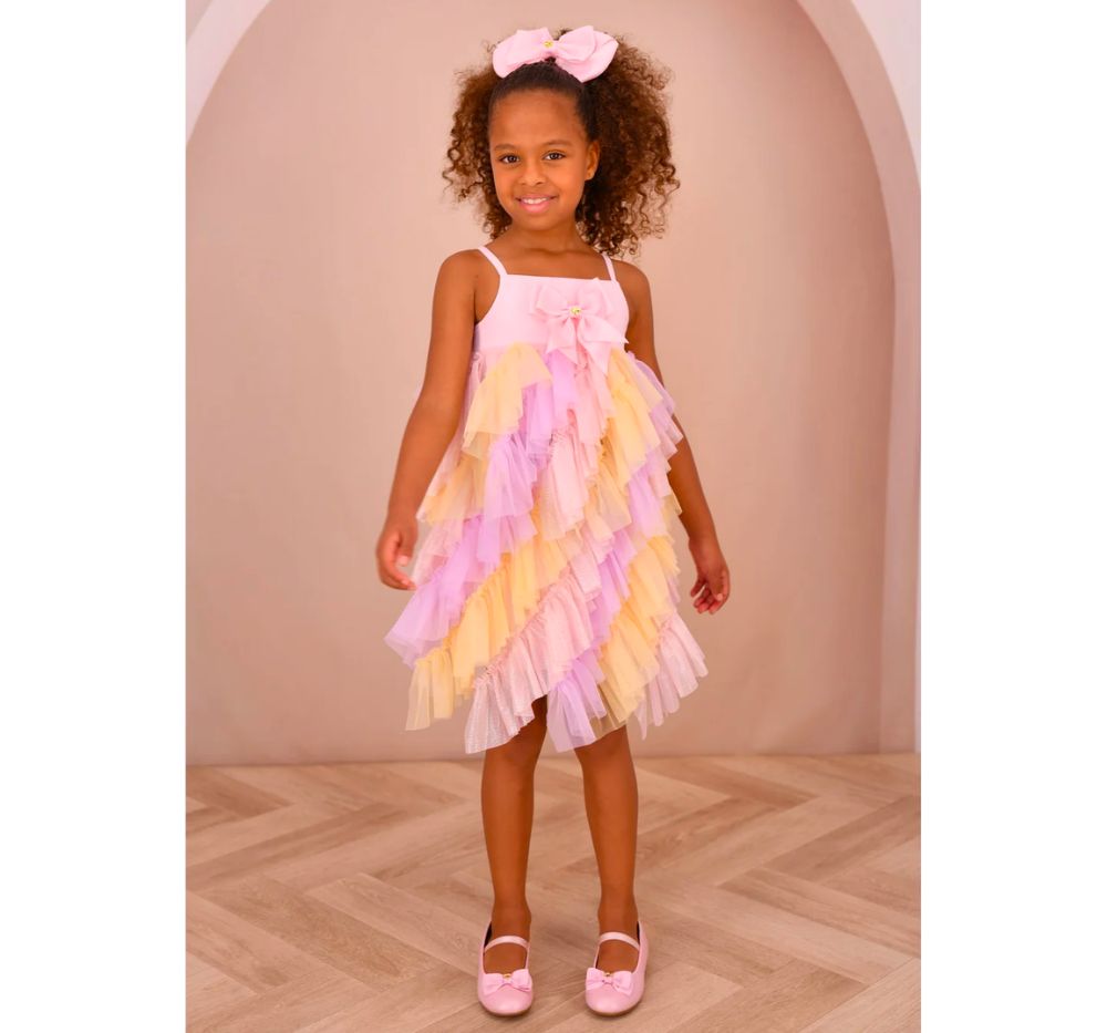 Top & Skirt Multi Color Tulle