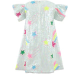 Rainbow Shooting Star Sequin Dress