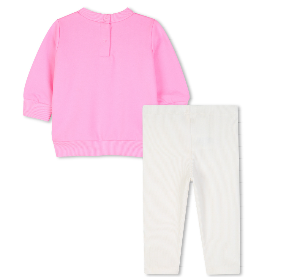 Sweatshirt & Leggings Set Pink