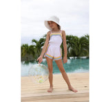 White Rainbow Summer Romper