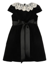 Deluxe Velvet Dress Black
