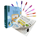 Wheels On The Bus Tales Reusable Coloring Book