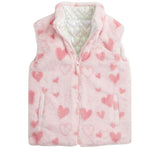 Girls Reversible Vest Heart Cloud