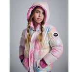 Puffy Coat Iridescent Pink