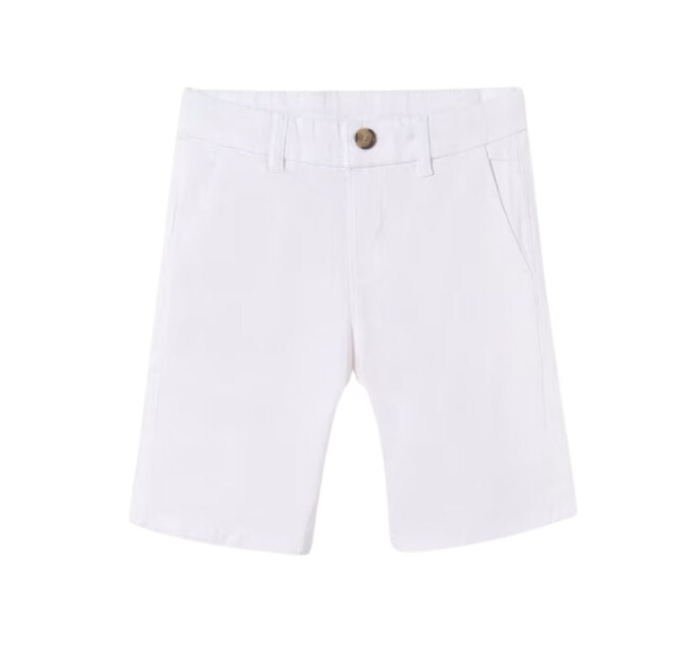 Bermuda Chino Sarga Bàsico Blanco