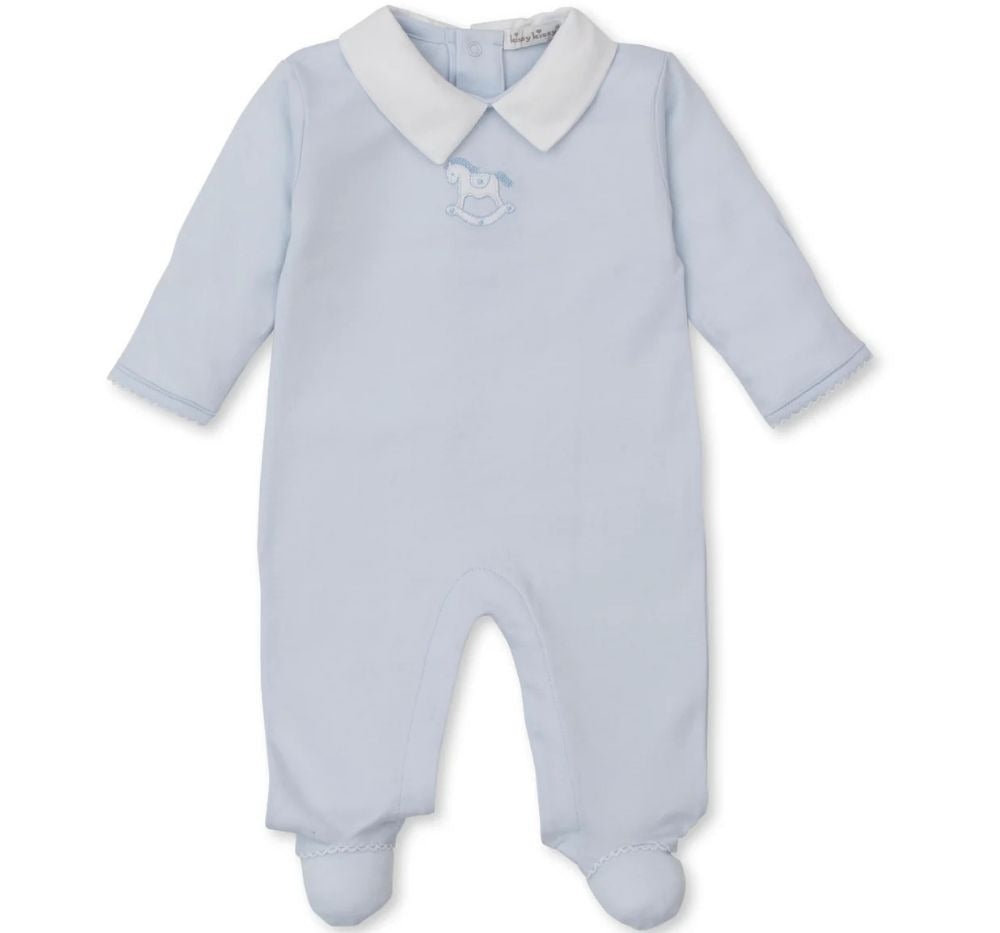Footie C Riding Rockers Light Blue