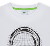 Playera Blanca Estampada