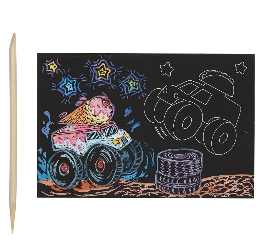 Mini Kit Scratch & Scribble Monster Truck