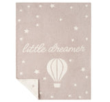 Taupe Chenille Knit Hot Air Balloon Blanket