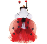 Glitter Ladybug Tutu With Wings & Headband 4-6