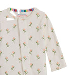 Floral Chicken Tender Org Cot Magnetic Footie