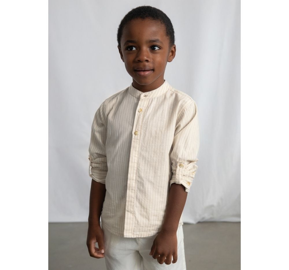 Conjunto Bermuda Lino Suiting Avena
