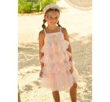 Remi Rainbow Tulle Ruffle Dress