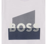 T-Shirt With/Boss Graphic Centered White