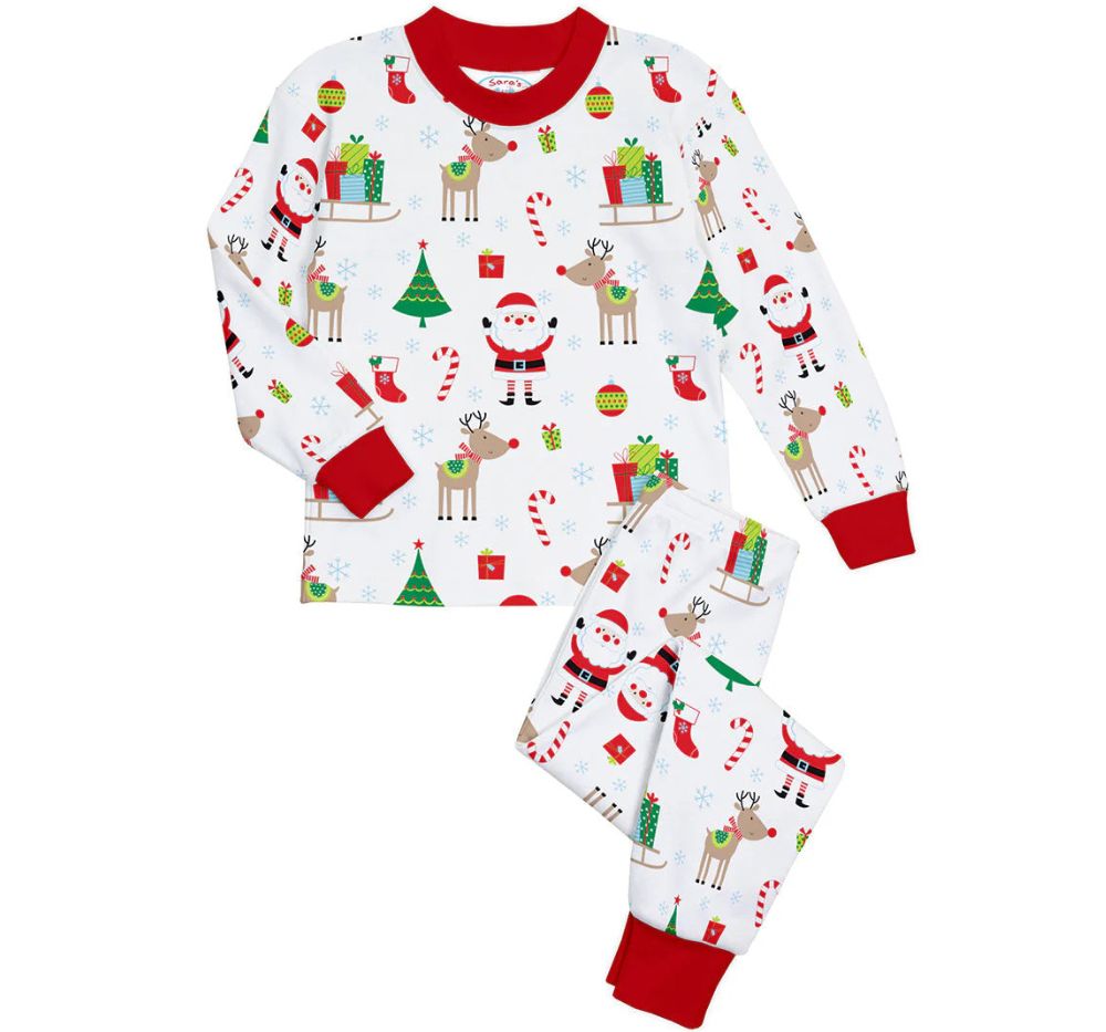 F.R. 2PC Pjs White Xmas