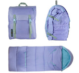 Sleep-N Pack Sherpa Big Kid Violet Dream