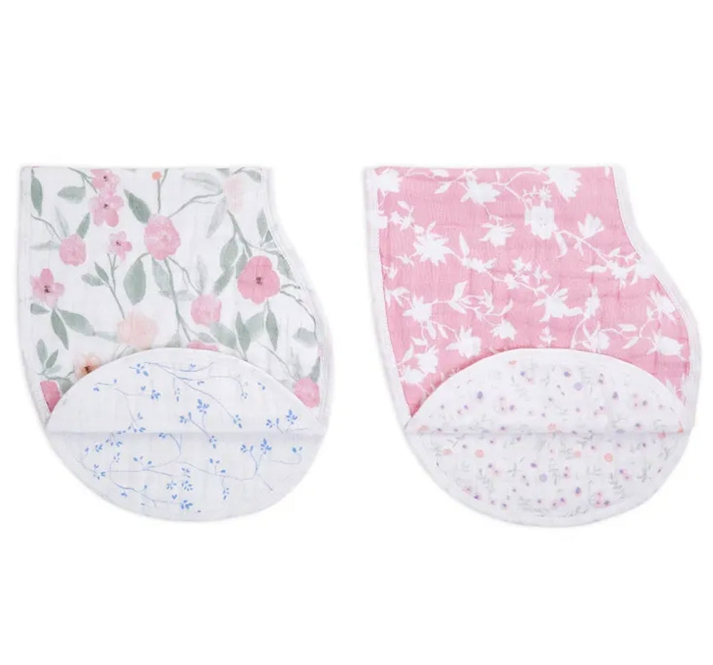 Organic Muslin Burpy Bibs Ma Fleur 2Pack