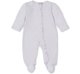 Teddy Bear Love-Footie w/ Zip Pink