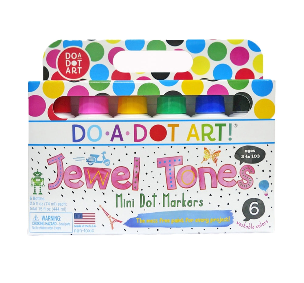 6-Pack Mini Dot Jewel Tones