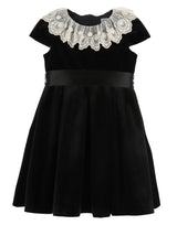 Deluxe Velvet Dress Black