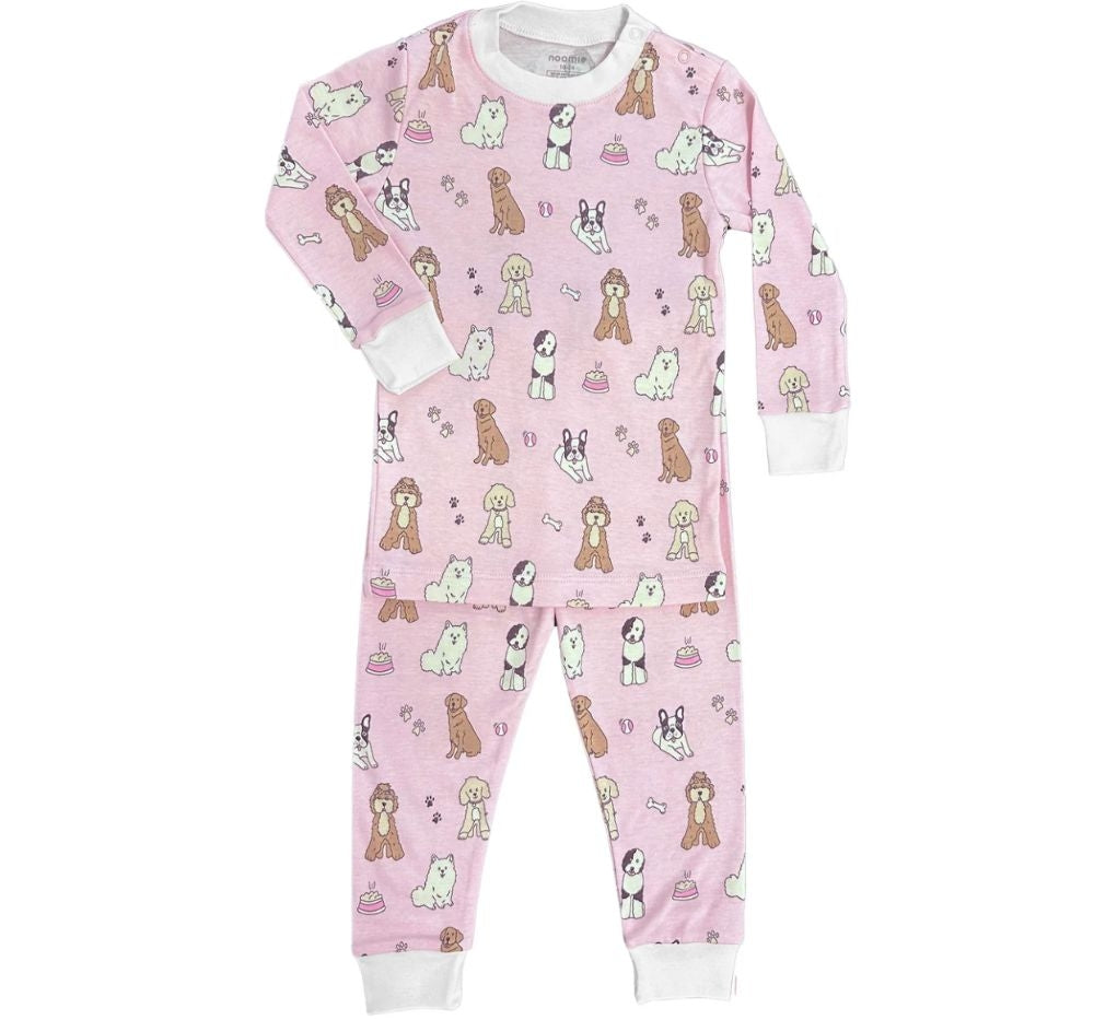 2PC Pijama Rosa Doggie Day Care