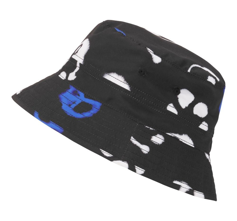 Bucket Hat Negro Estampado
