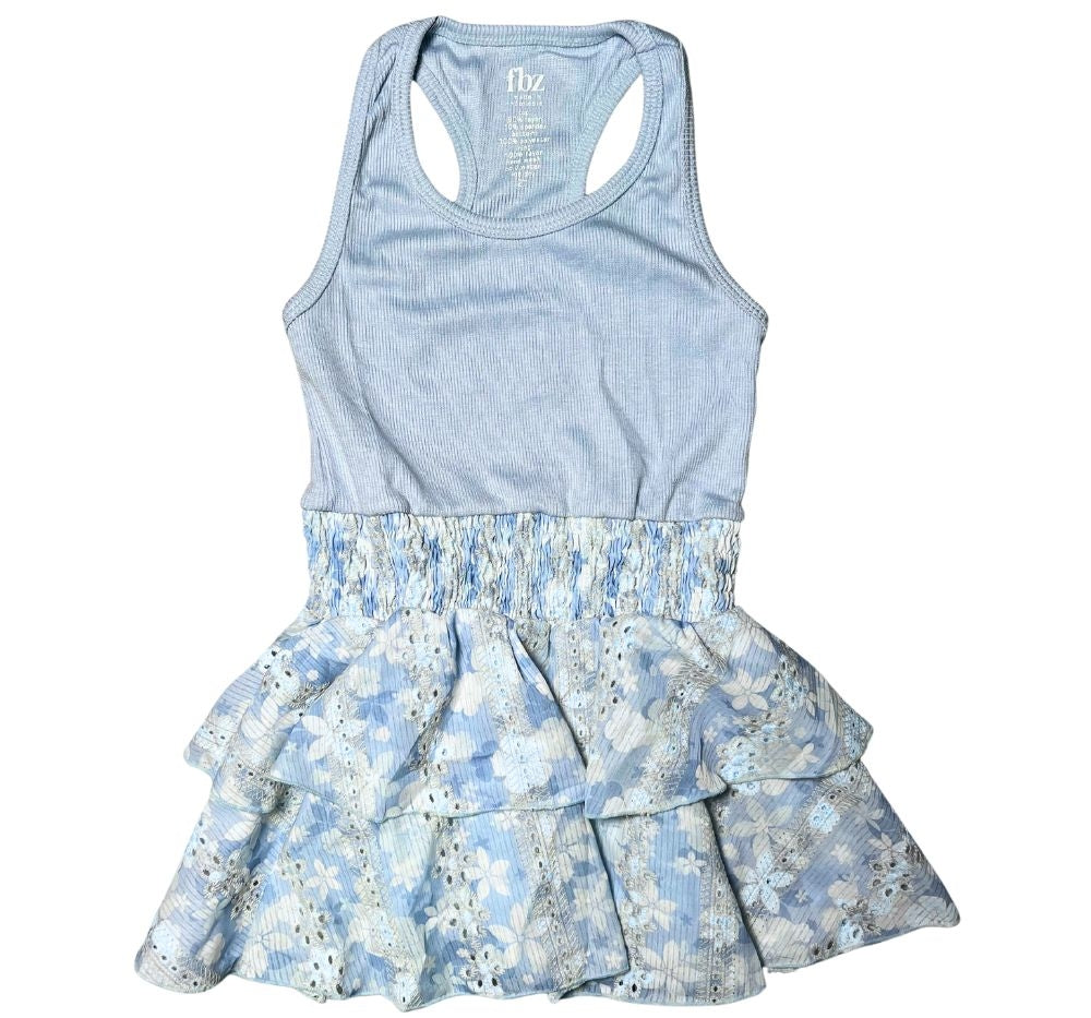Dress Blue-Blue Eyelet