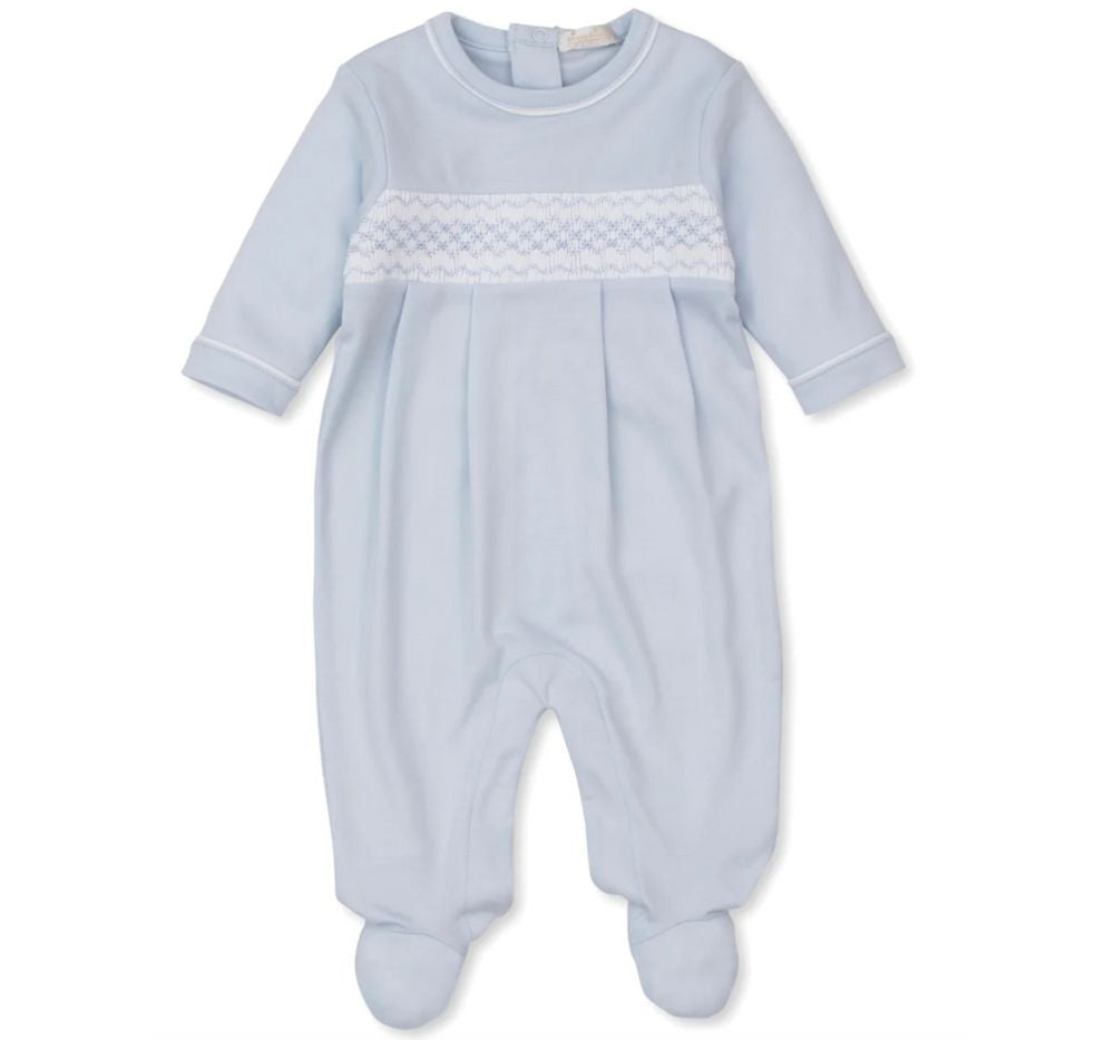 Footie W/ Hand Smk Light Blue