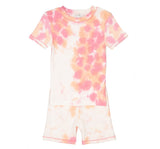 2PC Pijama corta tie dye rosa/naranja -Noomie