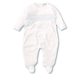 Footie W/ Hand SMK White/Lt Blue