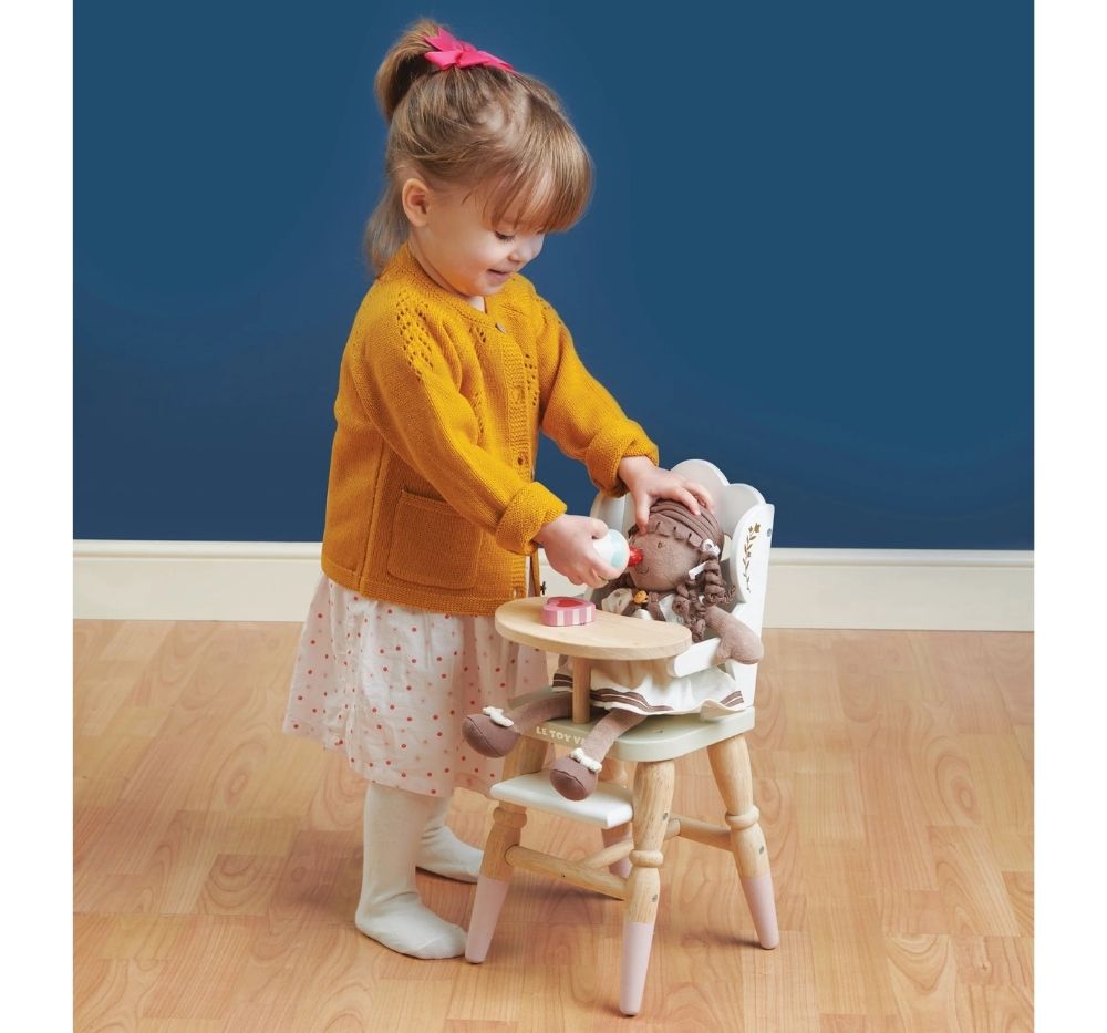 Dolls Wooden High Chair