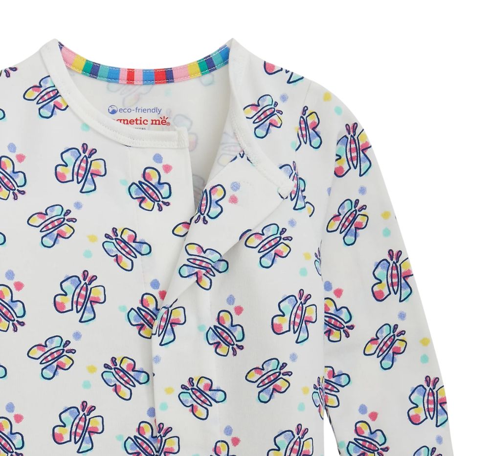 Cloud Stretch Footie Butterfly