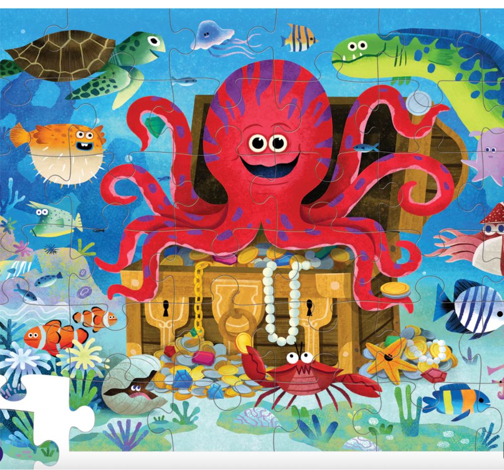 Shaped Box Puzzle Octopus 36 Pc