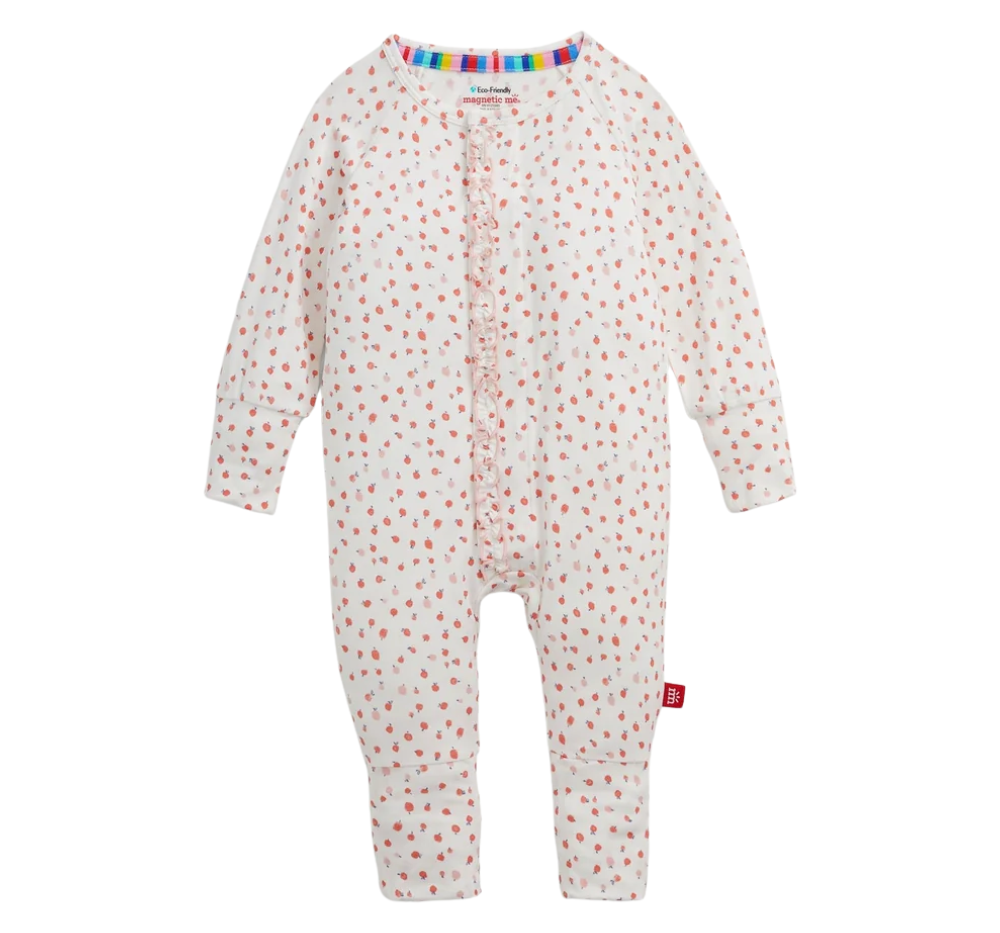 Apple Blossom Ruffle Footie