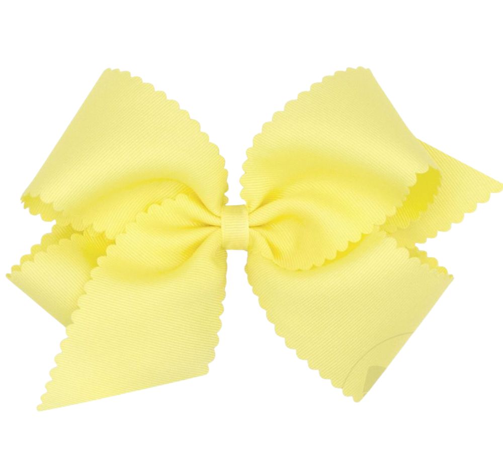 Kng Gg Bow W/Scallop Edge Light Yellow