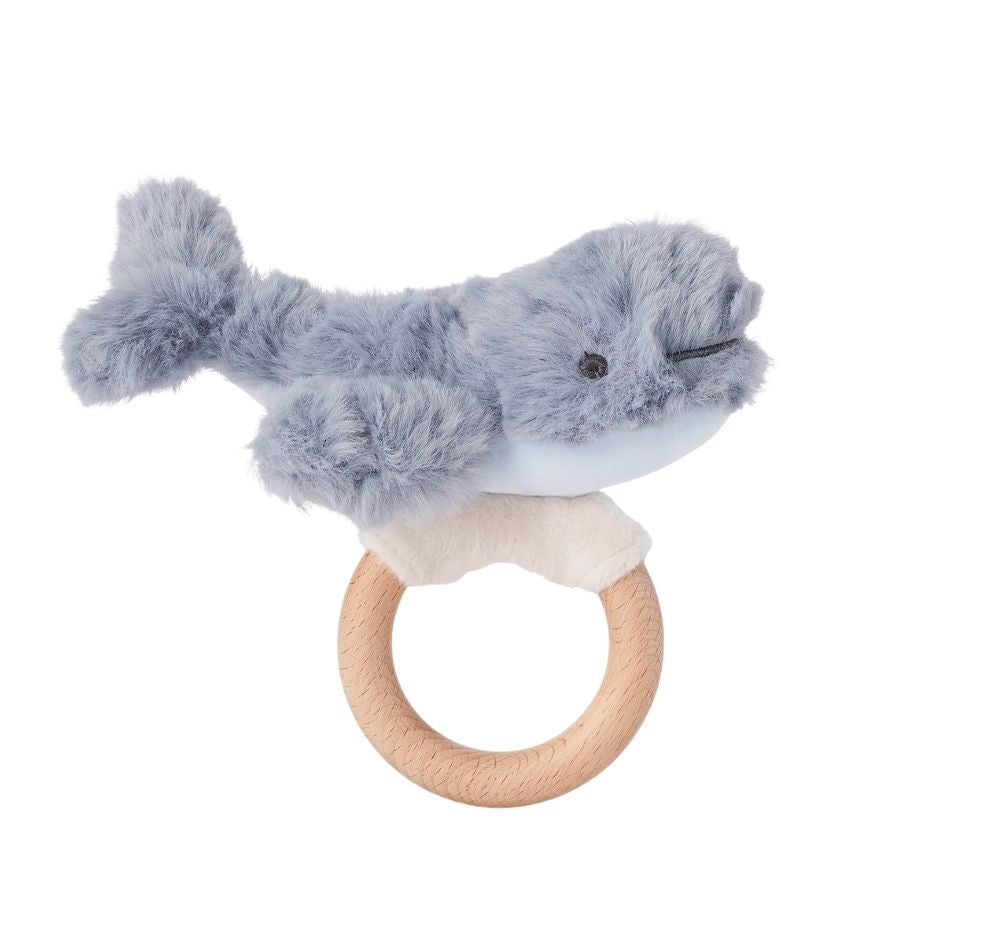 Ring Rattle Plush Whale