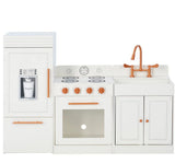 Little Chef Paris Modern Play Kitchen - White /Rose Gold