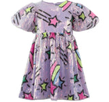 Lavender Shooting Star Sequin Dress