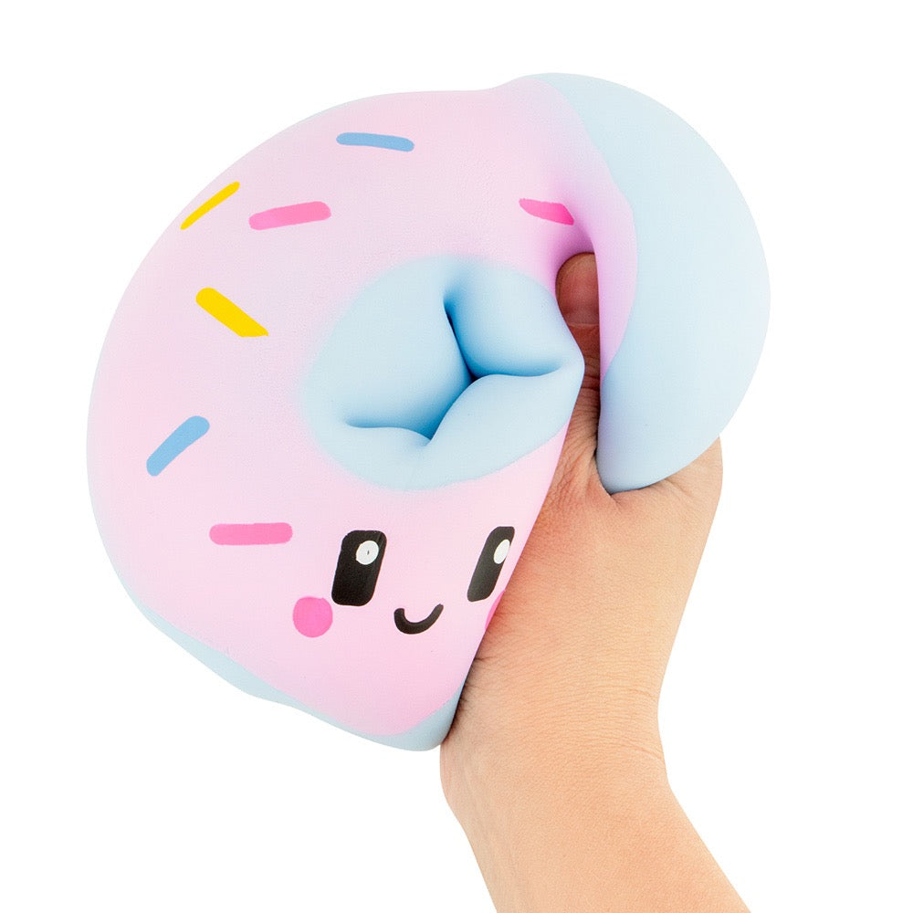 Jumbo Squishy Donut Light Blue/Pink