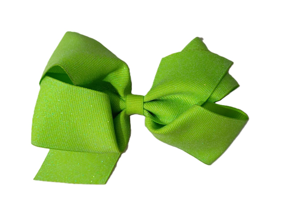 Medium Gro Dazzle Basic Lime Green Bow