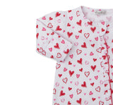 Footie W/ Zip PRT Red