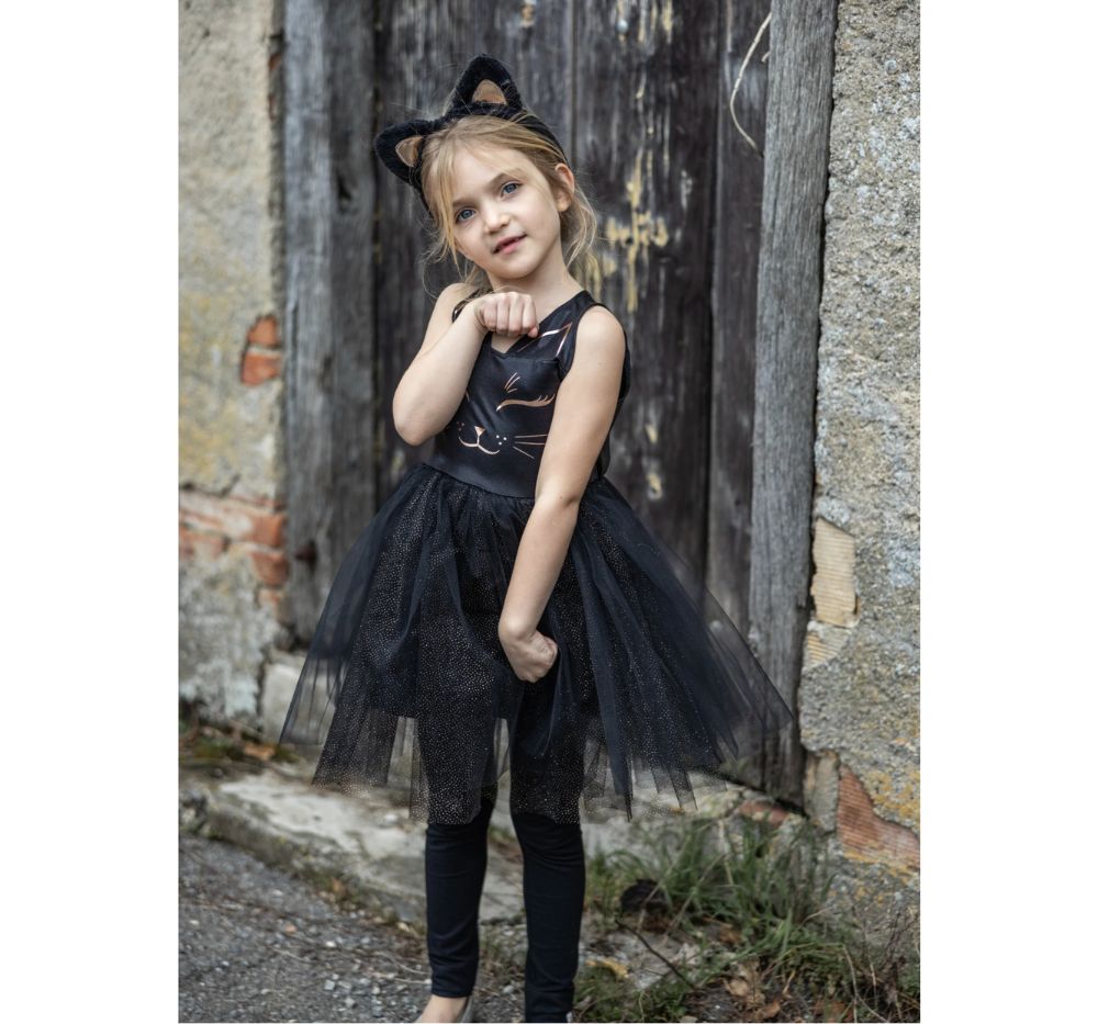 Black Cat Dress & Headpiece