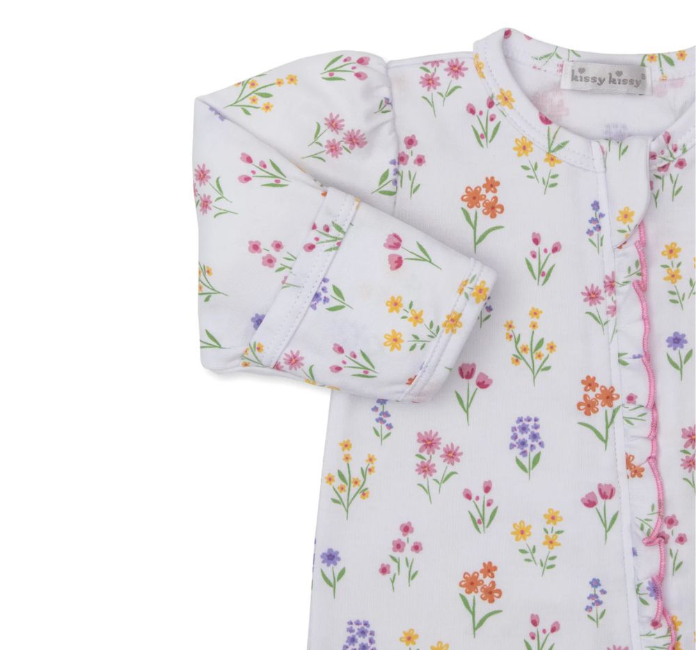 Footie W/ Zip PRT Summer Wildflowers
