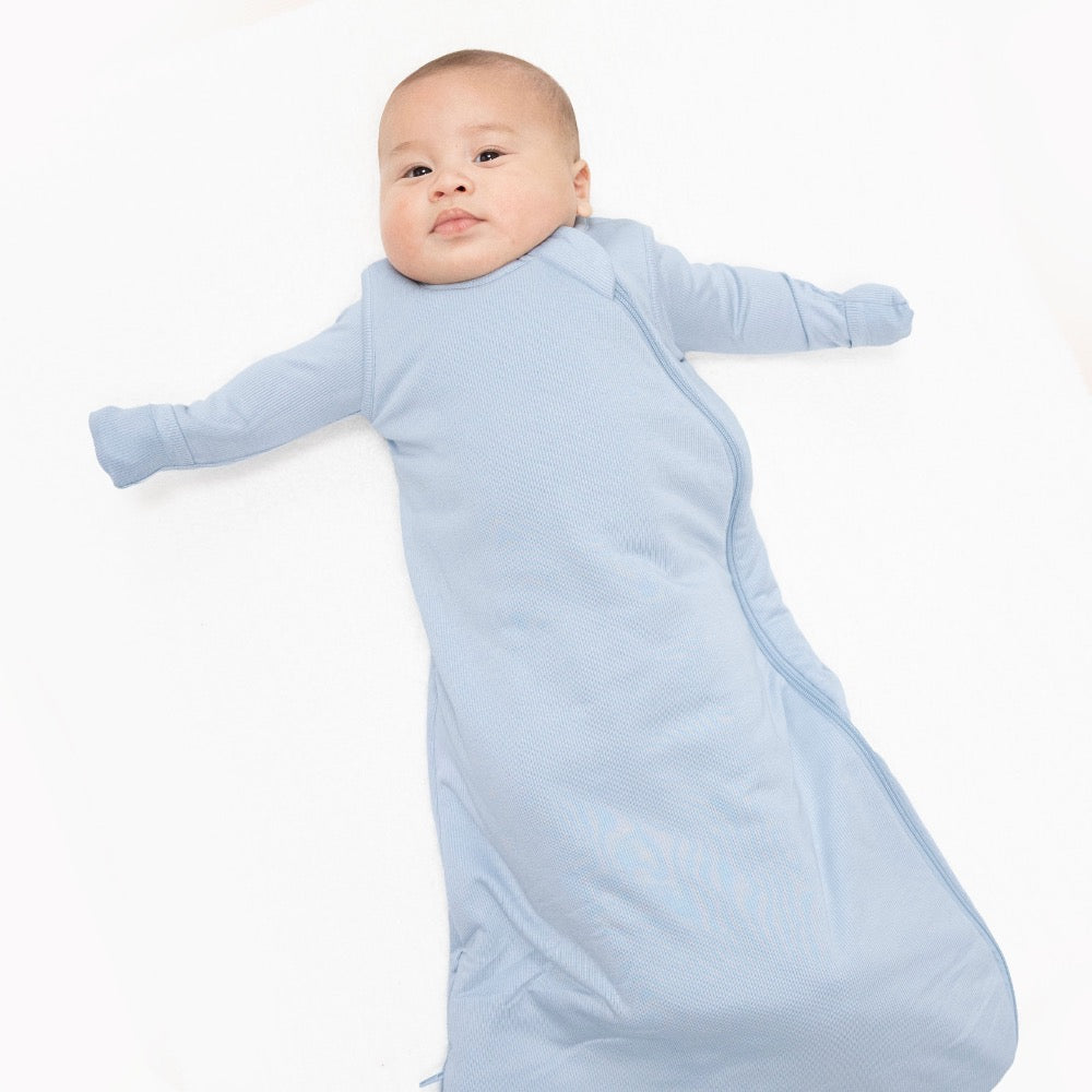 Solid Sheer Blue Rib Sleep Bag