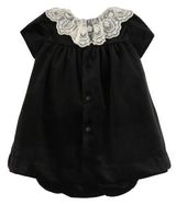 Deluxe Velvet Float Dress Black