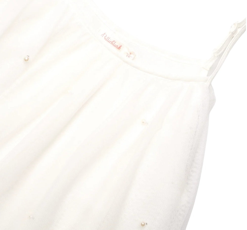 Ceremony Dress With Pearls Ivory
