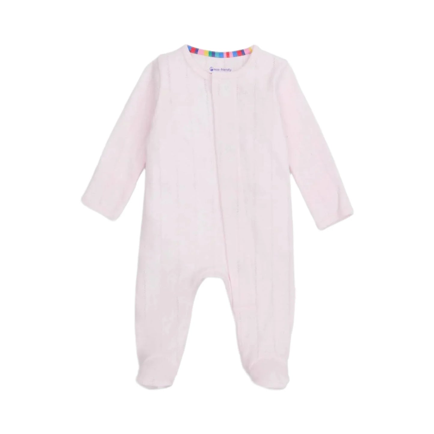 Love Lines Pink Pointelle Footie