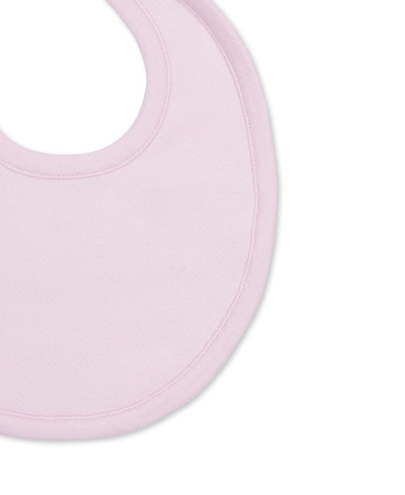 Jacquard Bib Baby Blessings Pink