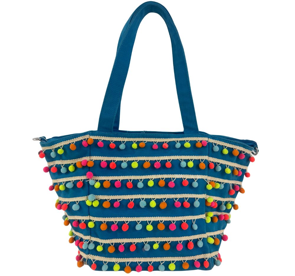 Pom Pom Beach Bags