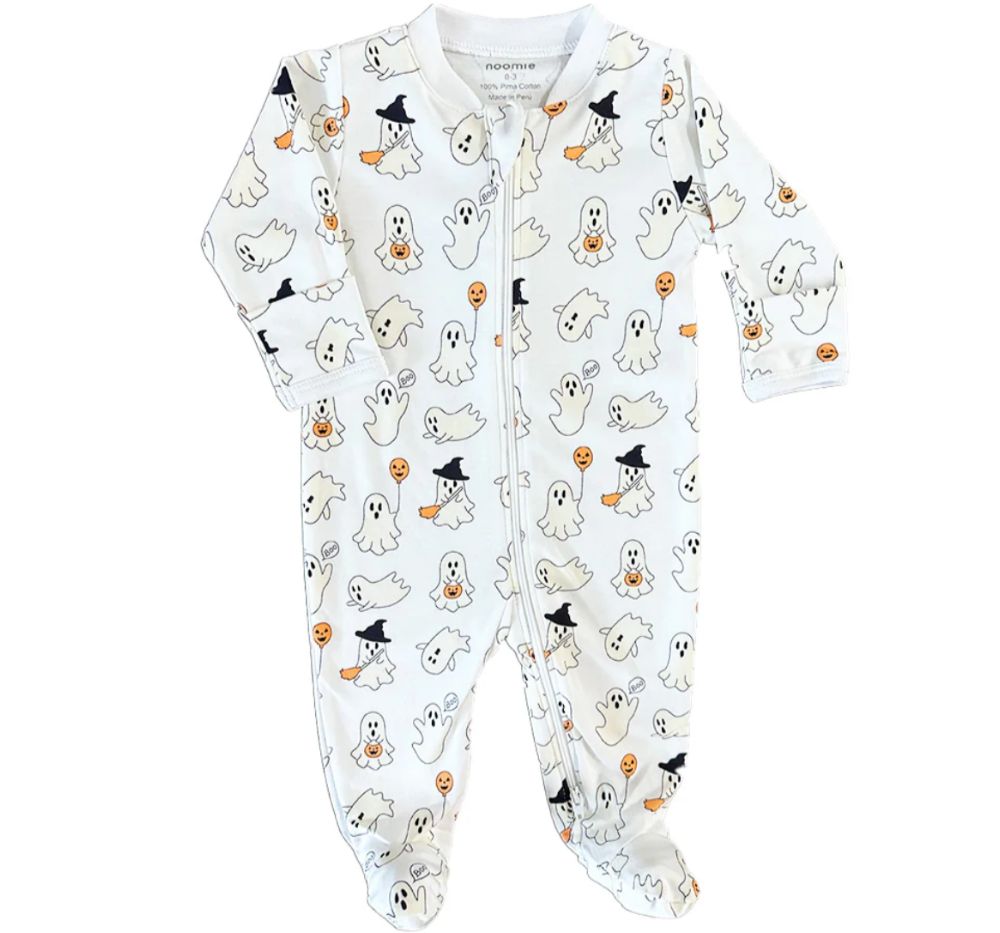 Zipper Footie Ghosts